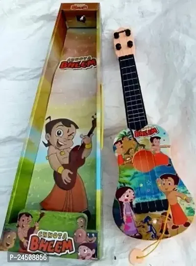 4-String Cartoon Printed Small Guitar Toy ( Print Many Vary ) - Pack of 1