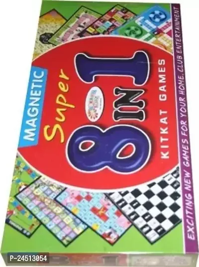 Mayank  company 8 in 1 Magnetic Board Game Chess, Ludo, cricket, mask man, bike race, snake ladders, indian idol and football Board Game Party  Fun Games for child Board Game Accessories Board Game