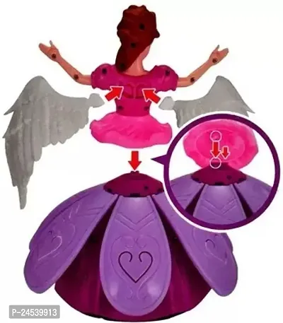 Dancing Angle Princess Fairy Girl Robot Doll with 360 Degree Rotating Walks-thumb3
