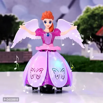 Dancing Angle Princess Fairy Girl Robot Doll with 360 Degree Rotating Walks