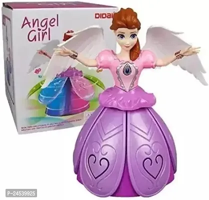 Dancing Angle Princess Fairy Girl Robot Doll with 360 Degree Rotating Walks-thumb0