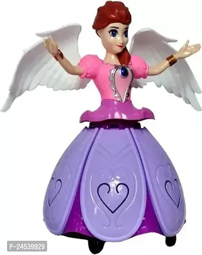 Dancing Angle Princess Fairy Girl Robot Doll with 360 Degree Rotating Walks-thumb0