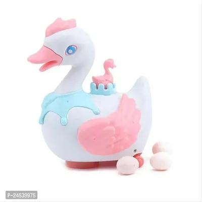 Electronic Swan Moving Swan Laying Eggs Toy Toys Walking Swan Laying Eggs Toy for Children