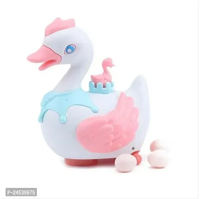 Electronic Swan Moving Swan Laying Eggs Toy Toys Walking Swan Laying Eggs Toy for Children-thumb0