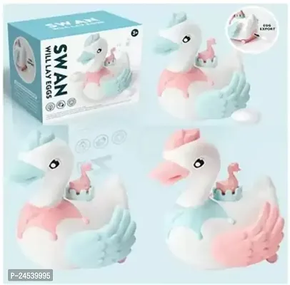 Electronic Swan Moving Swan Laying Eggs Toy Toys Walking Swan Laying Eggs Toy for Children