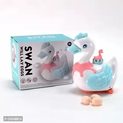 Electronic Swan Moving Swan Laying Eggs Toy Toys Walking Swan Laying Eggs Toy for Children-thumb0