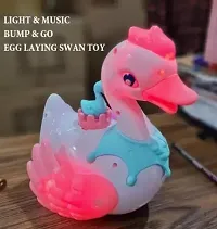 Electronic Swan Moving Swan Laying Eggs Toy Toys Walking Swan Laying Eggs Toy for Children-thumb1