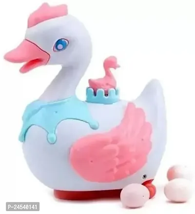 Electronic Swan Moving Swan Laying Eggs Toy Toys Walking Swan Laying Eggs Toy for Children-thumb0