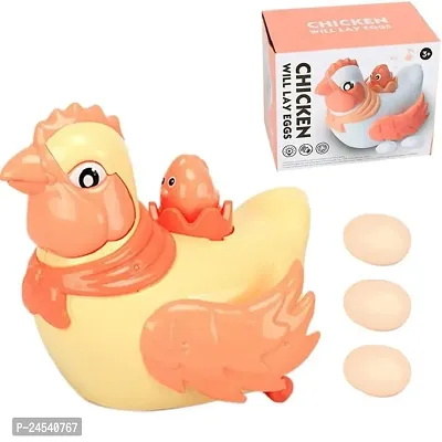 Electronic Hen Moving Hen Laying Eggs Toy Toys Walking Hen Laying Eggs Toy for Children-thumb0