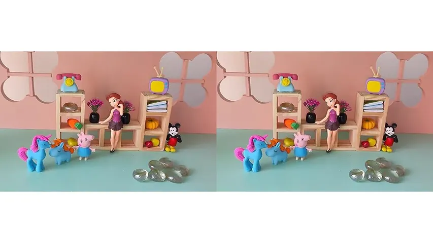 Wooden Furniture Set Toy For Kids Pack Of 2