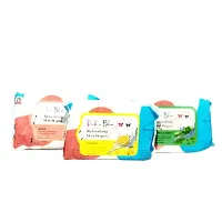 Refreshing wet wipes for cleansing (pack of 3) 25 each-thumb1