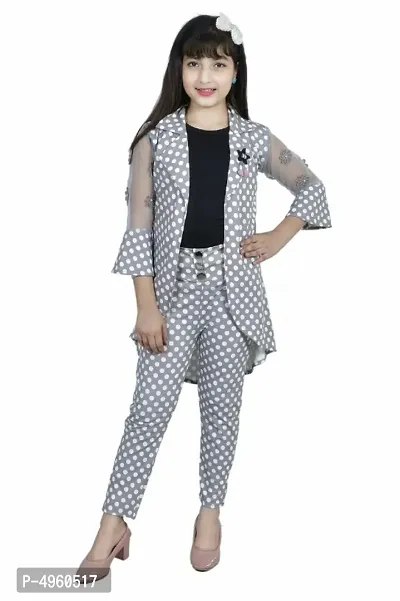 Stretchable Three Piece Dress Top Pant With Removable Shrug