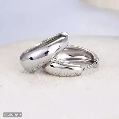 Little Wish Fancy Silver Hoop Earring for Men and Women