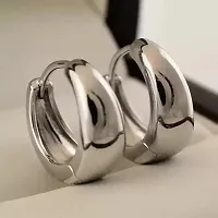 Little Wish Fancy Silver Hoop Earring for Men and Women-thumb1