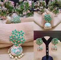 Little Wish Meenakari Earring Jhumkas for Women and Girls-thumb1