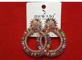 Little Wish Fancy Multicolor Oxidised Jhumka Earings For Girls and Women| Party Wear Earrings for Girls and Women-thumb2