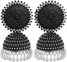 Ethnic Hangings Jhumka Earrings Combo for Girls and Women(Pack pf two pair)-thumb1