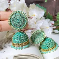 Combo of 2 Alloy Jhumka Earrings For Women-thumb2