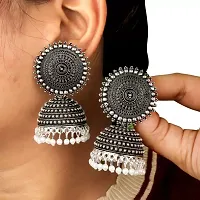 Combo of 2 Alloy Jhumka Earrings For Women-thumb3