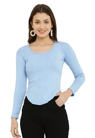 Elegant Lycra Solid Tunic For Women