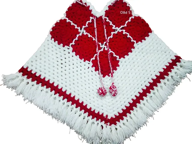 Woolen Kids Stylish Ponchos for a Fashionable Twist