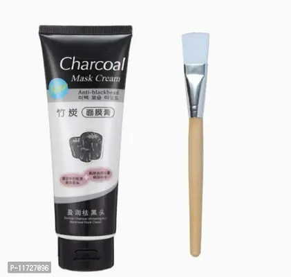 Control Anti-Acne Deep Cleansing Blackhead Remover, Peel Off Charcoal Mask for man  Woman with Face Pack Brush