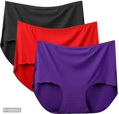 Glamsty Women's Regular Casual Wear Nylon Panties,,.(Multicolored3) Size:-Large-thumb0