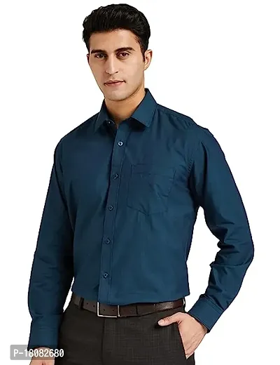 Reliable Green Cotton Long Sleeves Casual Shirt For Men-thumb0