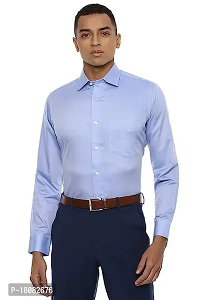 Reliable Blue Cotton Long Sleeves Casual Shirt For Men