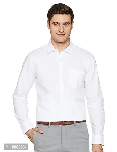 Reliable White Cotton Long Sleeves Casual Shirt For Men-thumb0