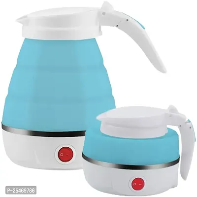 Travel Foldable Electric Kettle,Collapsible Electric Kettle Food Grade Silicone Small Electric Kettle Boiling water, Used in Coffee,Tea,Milk,Dual Voltag (MULTYCOLOUR)