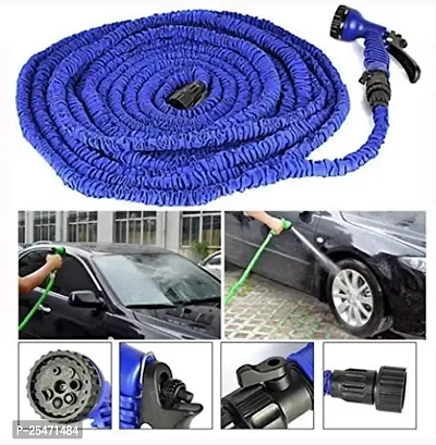 50 Feet Expandable Garden Hose Pipe for Car Washing Gun 7 Adjustable Modes Plastic Hoses Pipe Garden Pipe(Multicolour)-thumb4