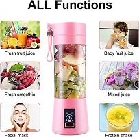 Juicer 6 Blades Rechargeable Portable Electric USB Juicer Bottle Blender for Making Juice,Travel Juicer for Fruits and Vegetables,Fruite Juice Maker Machine (multi) (Small)-thumb1