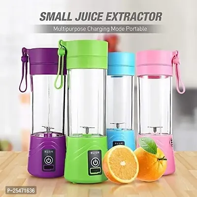 Juicer 6 Blades Rechargeable Portable Electric USB Juicer Bottle Blender for Making Juice,Travel Juicer for Fruits and Vegetables,Fruite Juice Maker Machine (multi) (Small)-thumb5