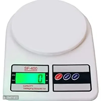 Electronic Kitchen Digital Weighing Scale Portable Weighting Machine For Home Food Weight Machine Lcd Display Measuring Cooking Vegetable Fruit Food (10 Kg - with Back Light) Sf-400 Pack Of 1