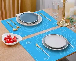 Silicone Baking Mat Roti mat Silicone Chapati Atta Kneading Mat Non-Stick Fondant Rolling Mat Stretchable for Kitchen Roti Chapati Cake ndash; Multicolor-thumb1