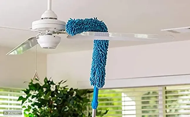 Foldable Microfiber Fan Cleaning Duster Steel Body Flexible Fan mop for Quick and Easy Cleaning of Home, Kitchen, Car, Ceiling, and Fan Dusting Office Fan Cleaning Brush with Long Rod-thumb2