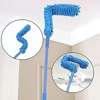 Foldable Microfiber Fan Cleaning Duster Steel Body Flexible Fan mop for Quick and Easy Cleaning of Home, Kitchen, Car, Ceiling, and Fan Dusting Office Fan Cleaning Brush with Long Rod-thumb3