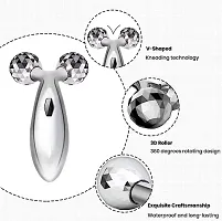 3D Manual Face Massager for Glowing Skin | Facial Roller  Body Massage Tool | Women's Self Care Beauty Device for Skin Tightening and Lift-thumb3