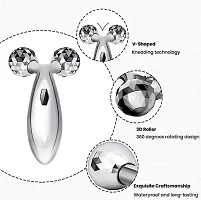 3D Roller Massager for Face and Body | Natural Facial and Body Toning and Contouring with Chrome Balls for Radiant Skin (Body)-thumb3