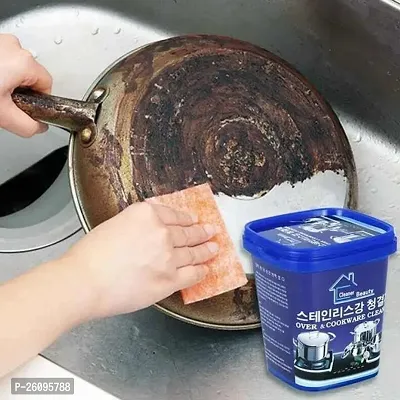 Multipurpose Quickly Cleaners and Polish Remover Surfaces Oven  Cookware Stainless Steel Cleaning Paste Remove Stains from Pots, Pans and Utensils-thumb3