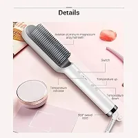 Electric Hair Straightener Comb Brush Women, Girls And Hair Straightening, Fast Smoothing Ceramic Plate Comb With 5 Temperature Control (Multicolor-FH-909)-thumb2