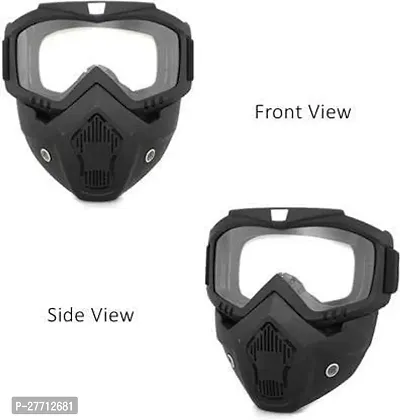 protective goggles with detachable mask, Anti UV, Windproof, soft foam padded for comfort. Used for Motorcycle, Dirt Bike off road, ATV Ride, snowboarding, skiing, cycling etc-thumb4