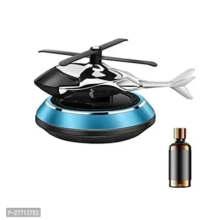 Helicopter Solar Car Air Freshener Aromatherapy Car Interior Decoration Accessories Perfume Diffuser with 360 Degree Rotation for Car Dashboard with Pleasant Fragrance (MULTICOLOUR)