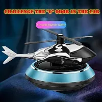 Helicopter Solar Car Air Freshener Aromatherapy Car Interior Decoration Accessories Perfume Diffuser with 360 Degree Rotation for Car Dashboard with Pleasant Fragrance (MULTICOLOUR)-thumb1