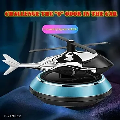 Helicopter Solar Car Air Freshener Aromatherapy Car Interior Decoration Accessories Perfume Diffuser with 360 Degree Rotation for Car Dashboard with Pleasant Fragrance (MULTICOLOUR)-thumb2