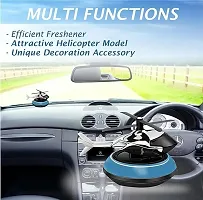 Helicopter Solar Car Air Freshener Aromatherapy Car Interior Decoration Accessories Perfume Diffuser with 360 Degree Rotation for Car Dashboard with Pleasant Fragrance (MULTICOLOUR)-thumb2