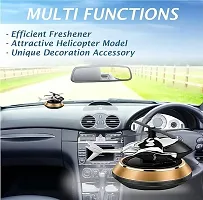 Car Air Freshener Car Fragrance Diffuser Creative Solar Helicopter Perfume Ornament Solar Aromatherapy Decorative Car Dashboard Aromatherapy (MULTICOLOUR)-thumb2