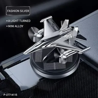 Car Aroma Diffuser Air Freshener Perfume Solar Power Dashboard Jet style Decoration With Perfume(MULTICOLOUR)-thumb2