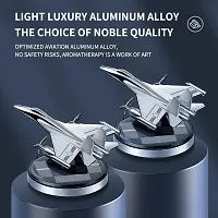 Car Aroma Diffuser Air Freshener Perfume Solar Power Dashboard Jet style Decoration With Perfume(MULTICOLOUR)-thumb3